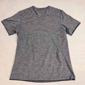 Lululemon Surge Short Sleeve Crewneck T-Shirt Mens L  Heathered Black